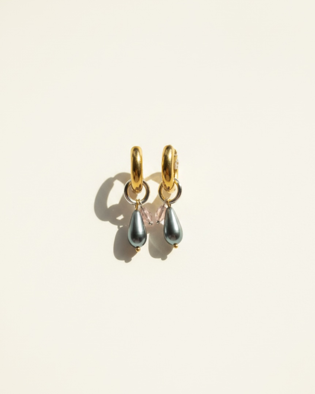 Silver Lining Hoops