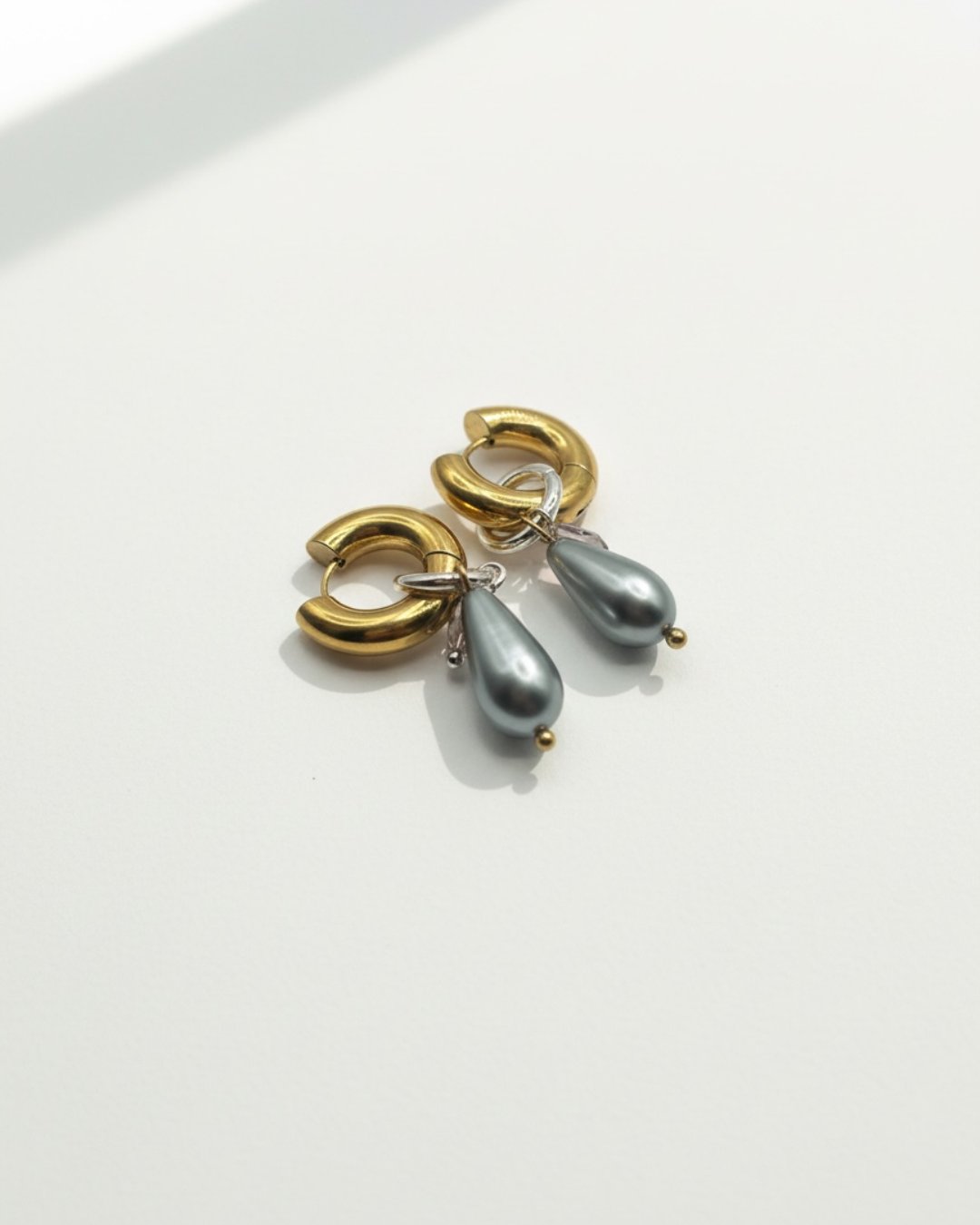 Silver Lining Hoops