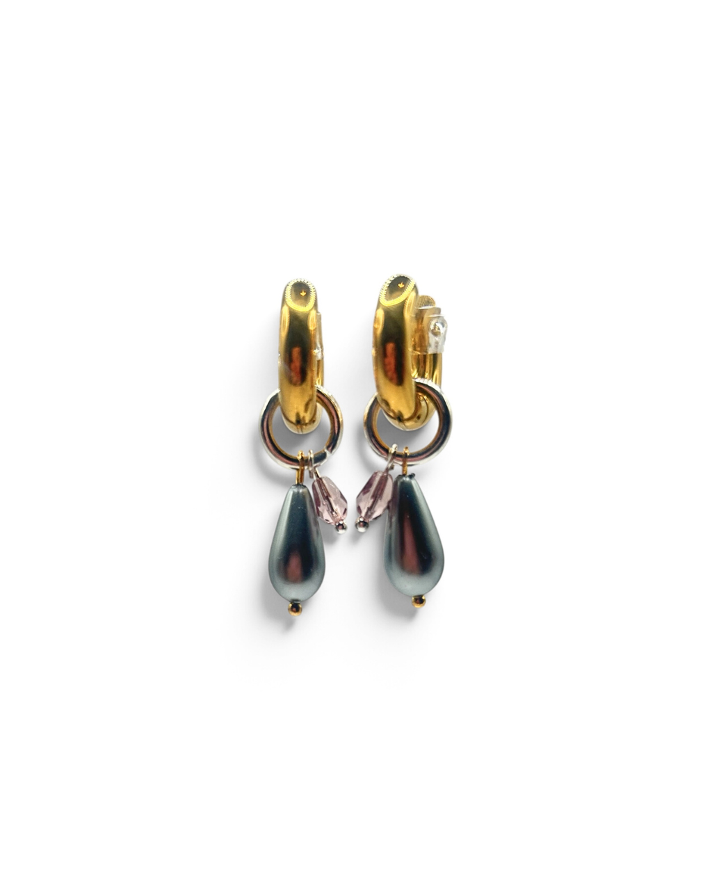 Silver Lining Hoops
