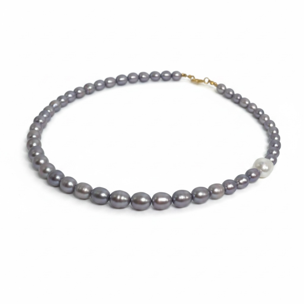 Purple Pearl Cultured Necklace