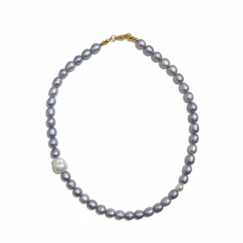 Purple Pearl Cultured Necklace
