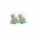 Blue Shell Drop Earrings