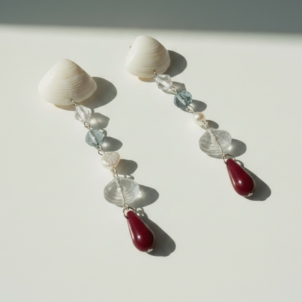 Shell Cascading Earrings