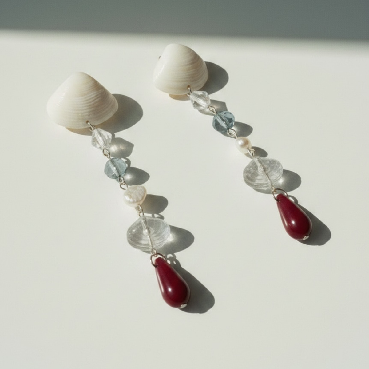 Shell Cascading Earrings