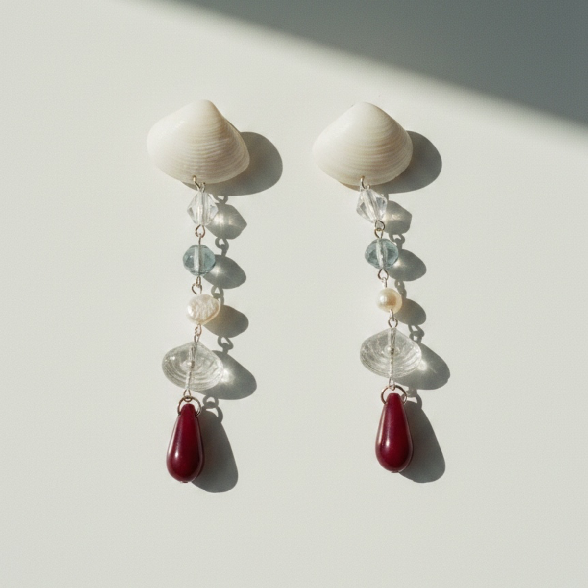 Shell Cascading Earrings