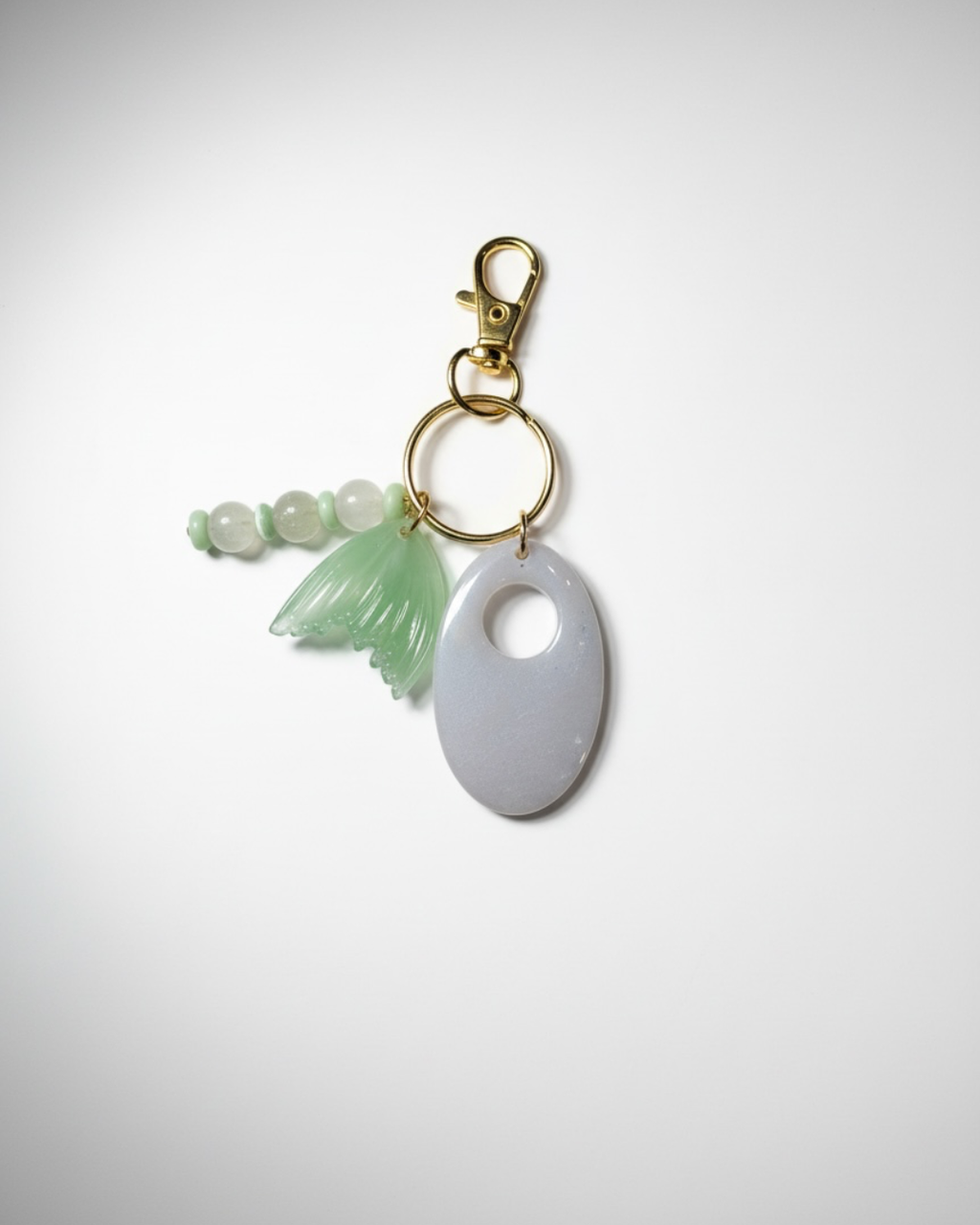 Lavender Mermaid Tail Keychain