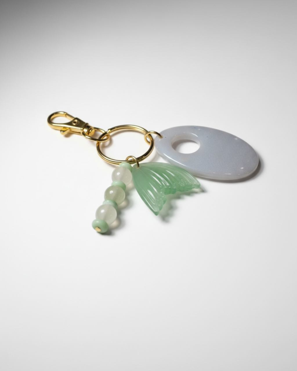 Lavender Mermaid Tail Keychain