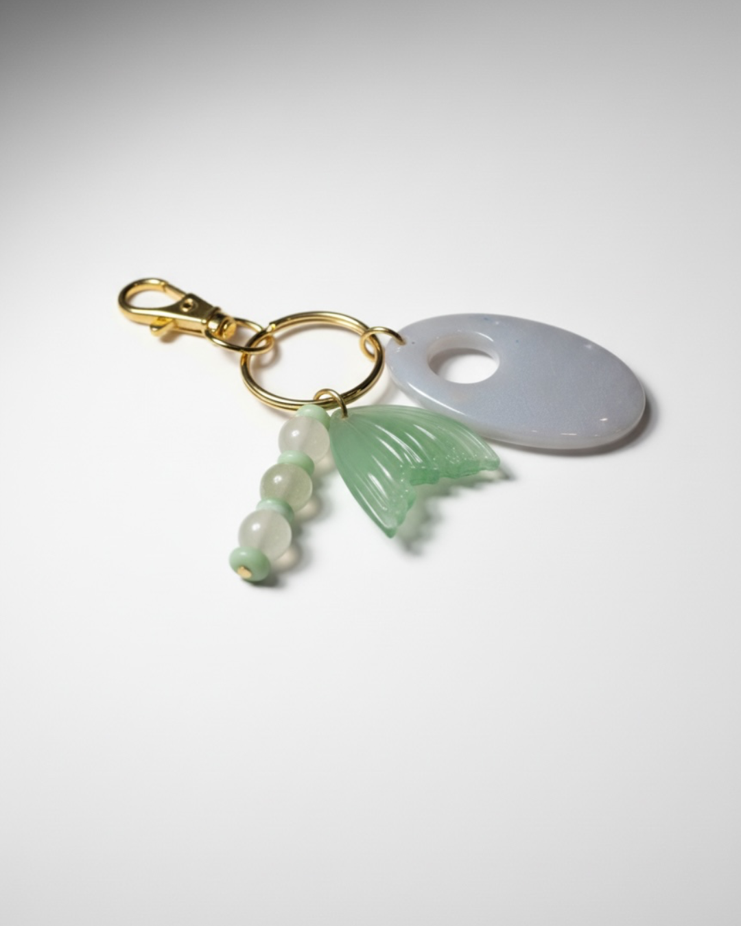 Lavender Mermaid Tail Keychain